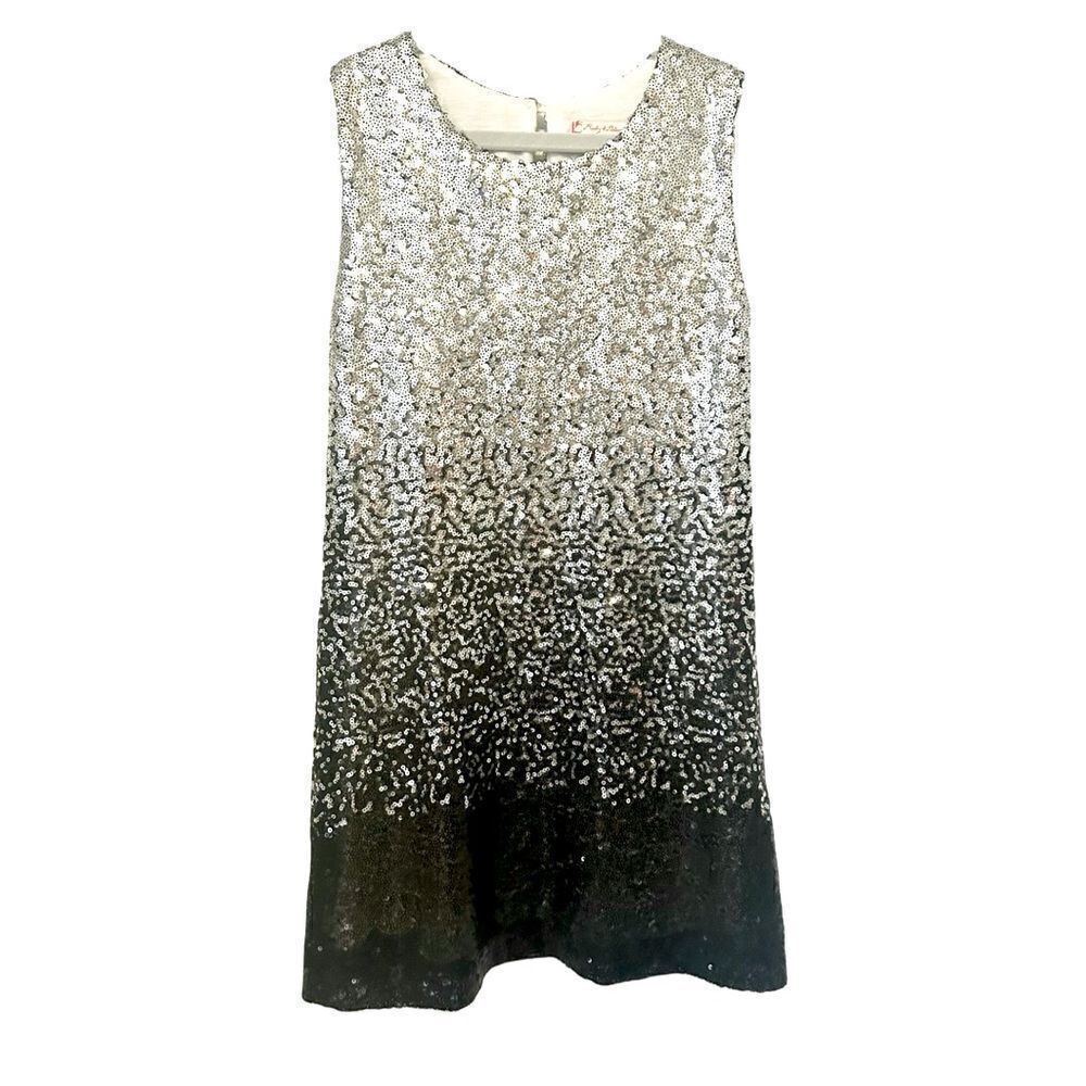 Ruby & Bloom Girl's Ombre
Sequin Sheath Dress Black/ Grey Size Small 7/8
